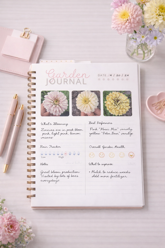 Garden Journal Planner Insert
