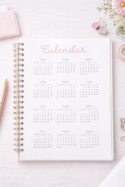 Dusty Rose Printable Planner Kit