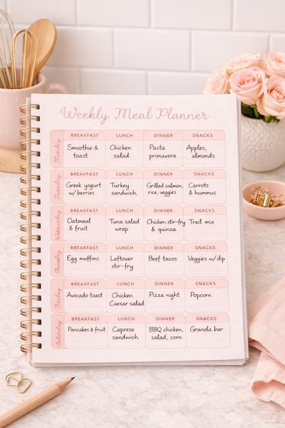 Dusty Rose Printable Planner Kit