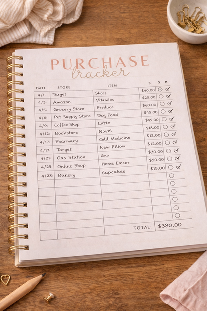 Dusty Rose Printable Planner Kit