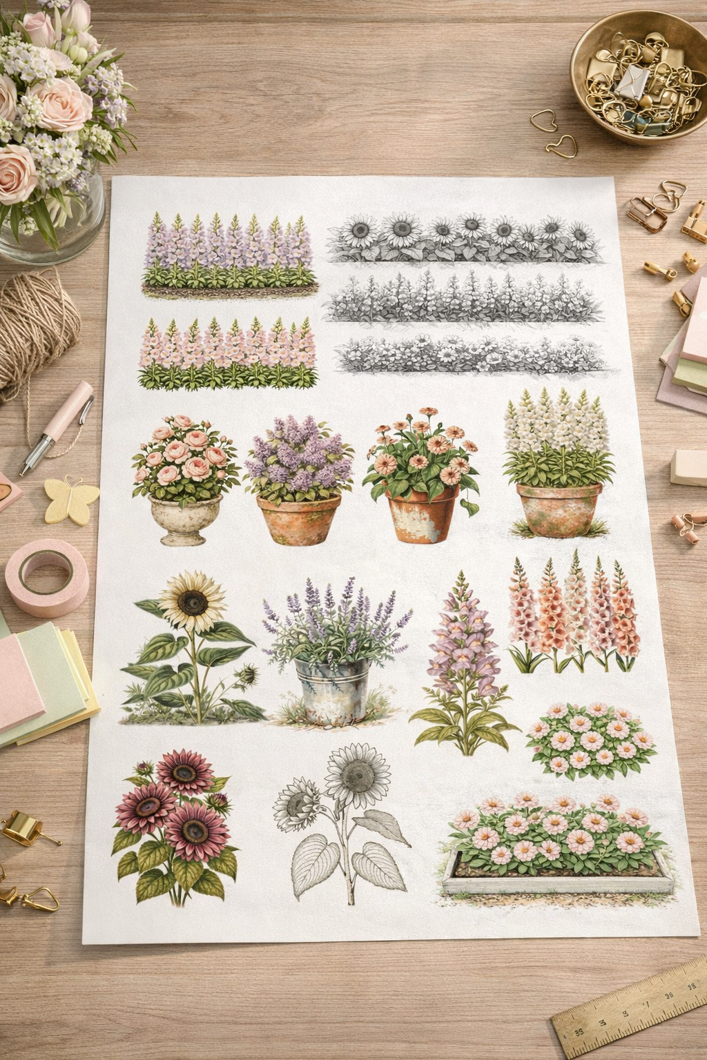 Garden Plans Printable Planner Insert