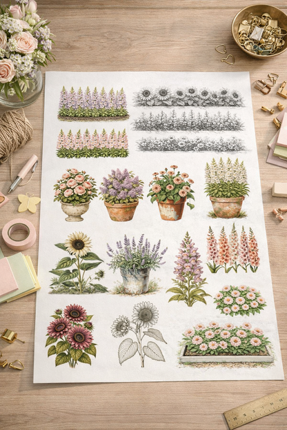 Garden Plans Printable Planner Insert