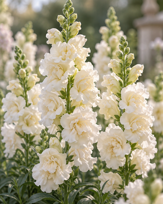 Madame Butterfly Ivory Snapdragon Cut Flower Seeds